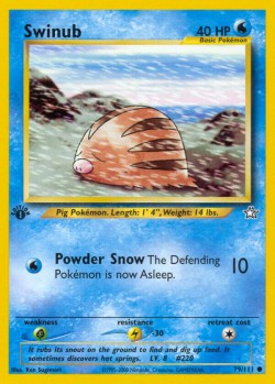 Carte Pokémon: Swinub