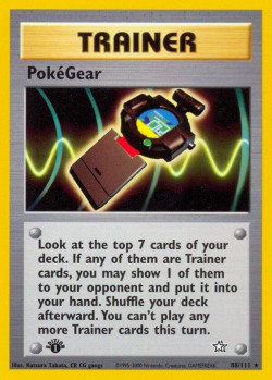 Carte Pokémon: PokéGear