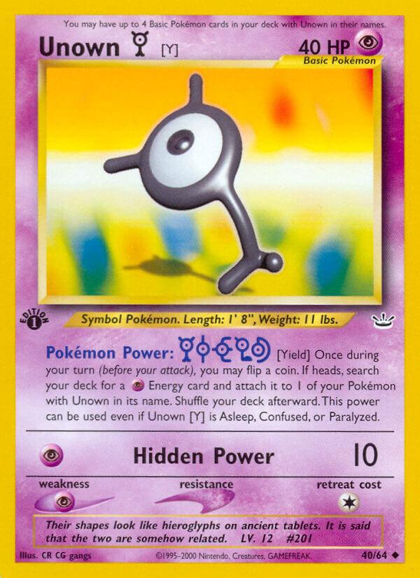 Carte Pokémon: Unown [Y] [Zarbi [Y]]