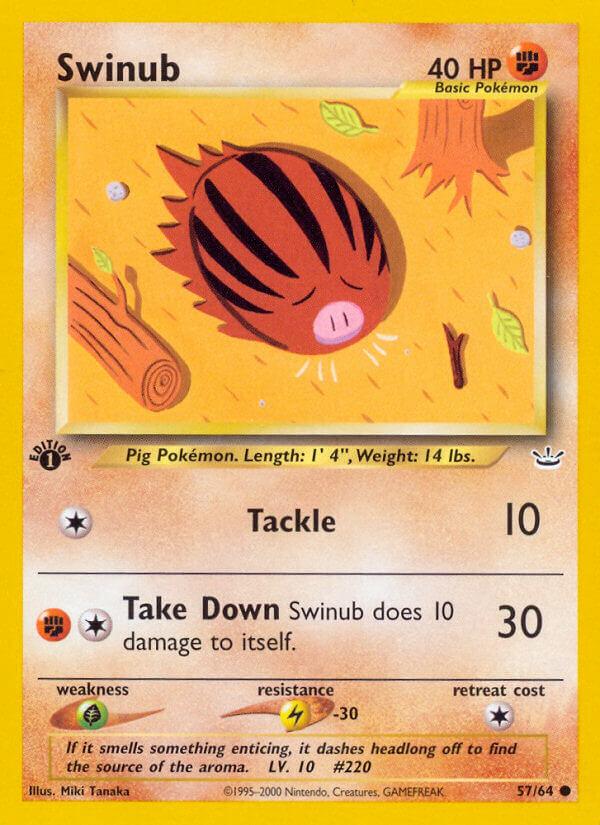 Carte Pokémon: Swinub [Marcacrin]