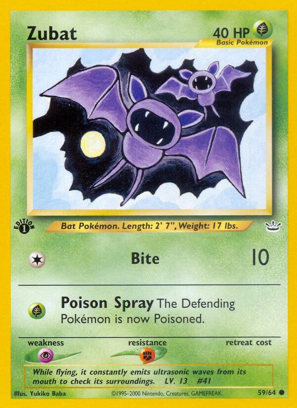 Carte Pokémon: Zubat [Nosferapti]