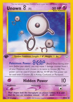 Carte Pokémon: Unown [B]