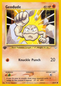 Carte Pokémon: Geodude