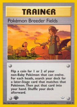 Carte Pokémon: Pokémon Breeder Fields