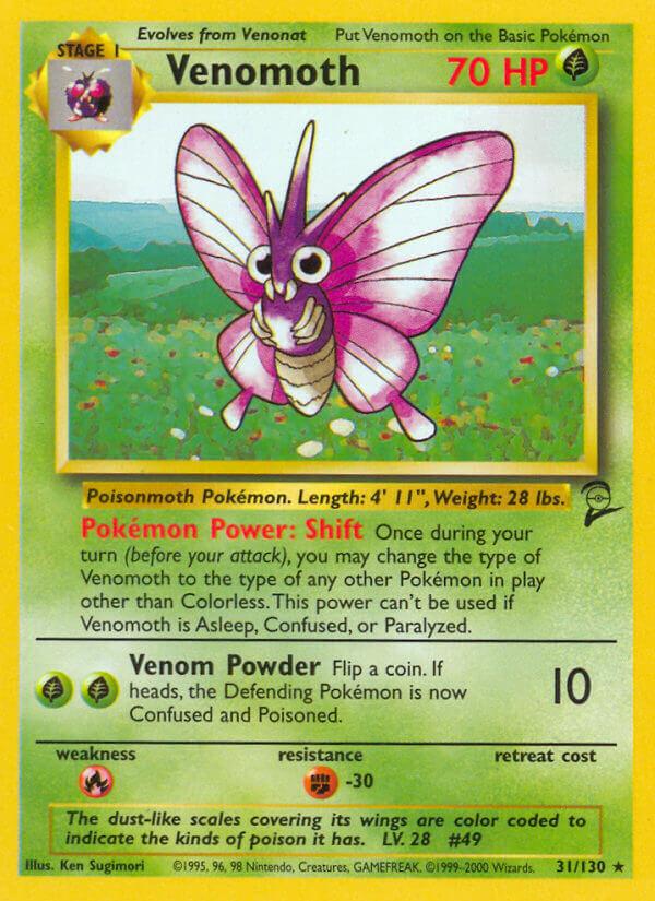 Carte Pokémon: Venomoth [Aéromite]