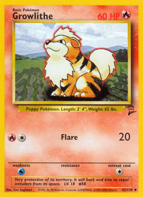 Carte Pokémon: Growlithe [Caninos]