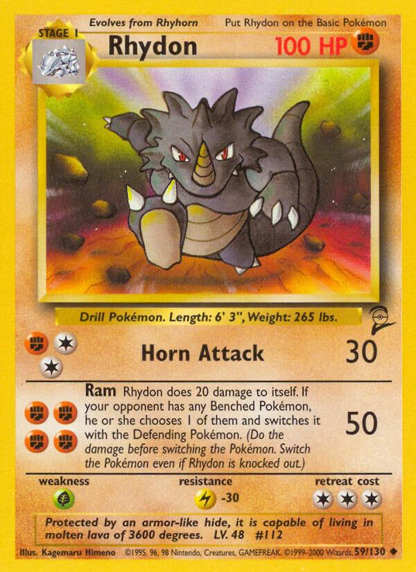 Carte Pokémon: Rhydon [Rhinoféros]