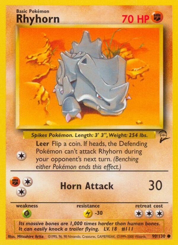 Carte Pokémon: Rhyhorn [Rhinocorne]