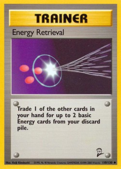 Carte Pokémon: Energy Retrieval