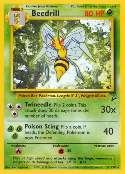 Carte Pokémon: Beedrill