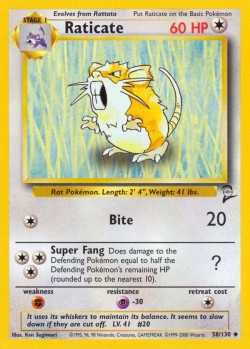 Carte Pokémon: Raticate