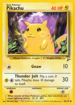 Carte Pokémon: Pikachu