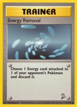 Carte Pokémon: Suppression d'Énergie