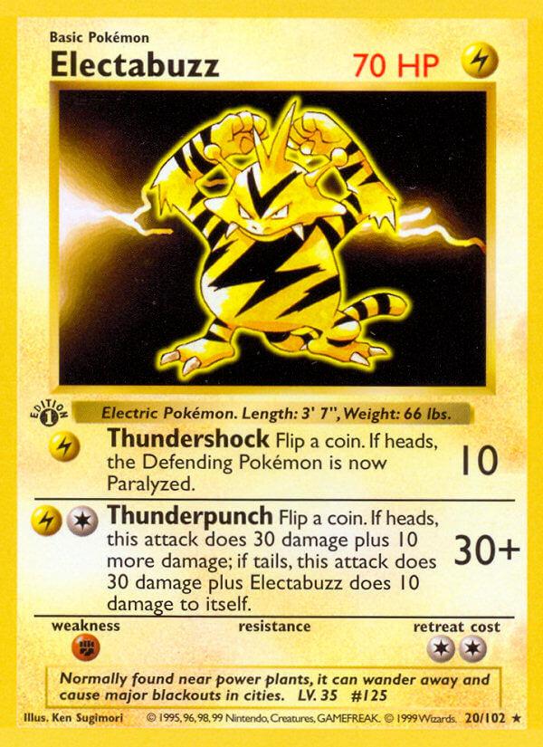 Carte Pokémon: Electabuzz [Élektek]