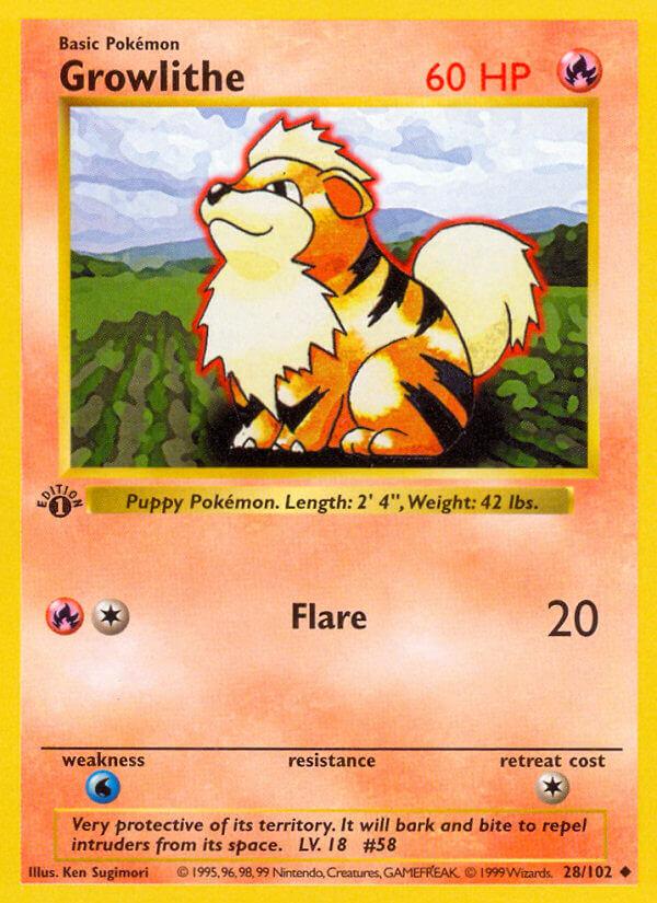 Carte Pokémon: Growlithe [Caninos]