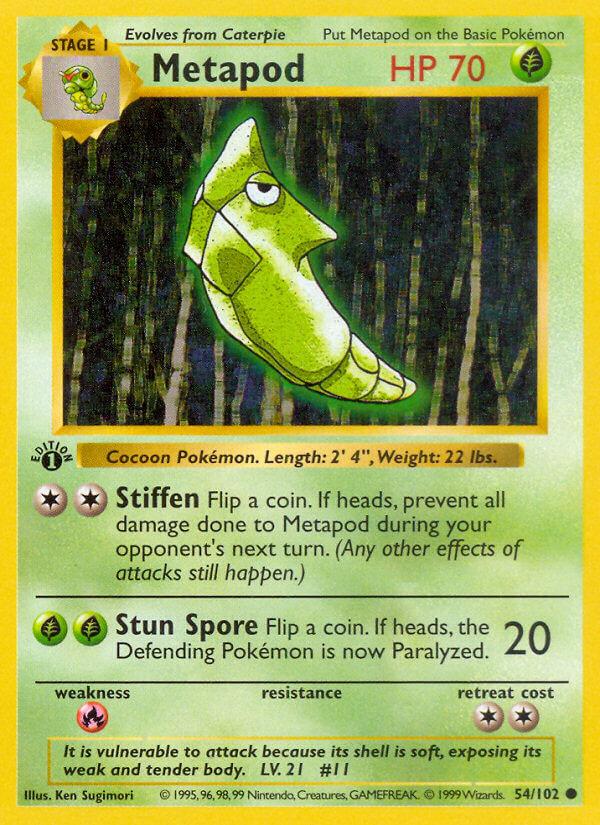 Carte Pokémon: Metapod [Chrysacier]