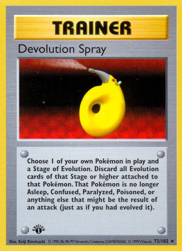 Carte Pokémon: Devolution Spray [Vaporisateur rétrograde]