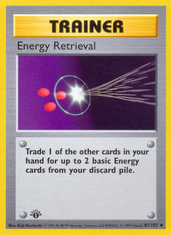 Carte Pokémon: Energy Retrieval [Sauvegarde d'Énergie]