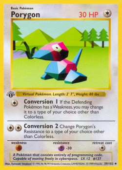 Carte Pokémon: Porygon