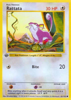 Carte Pokémon: Rattata