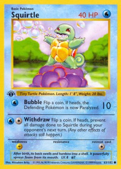 Carte Pokémon: Squirtle