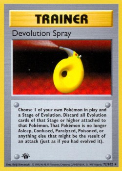 Carte Pokémon: Devolution Spray