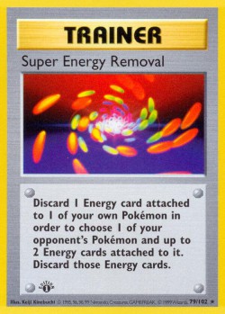 Carte Pokémon: Super Energy Removal