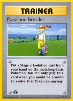 Carte Pokémon: Éleveur de Pokémon