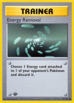 Carte Pokémon: Suppression D'Énergie