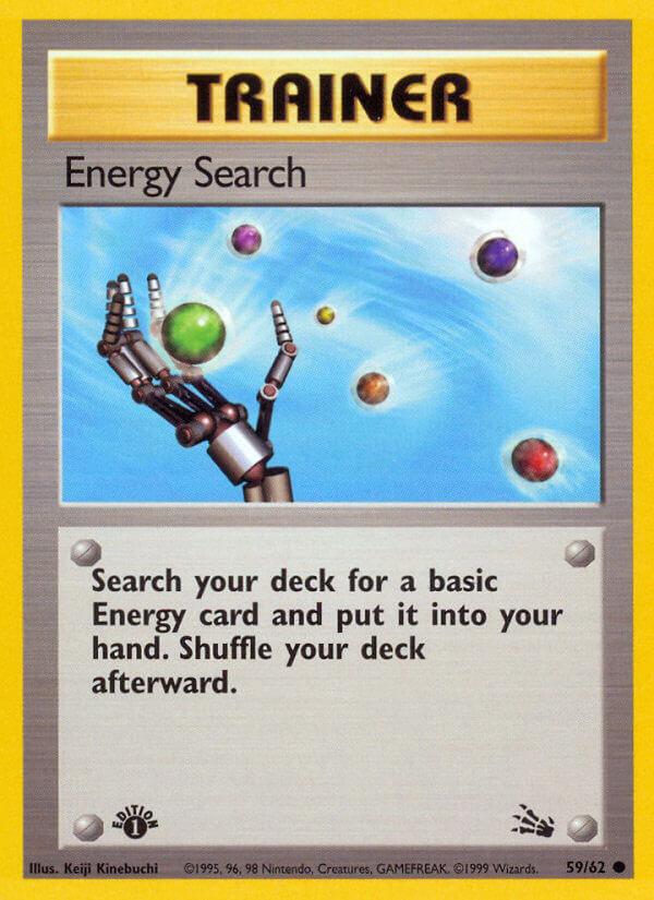 Carte Pokémon: Energy Search [Recherche d'Énergie]