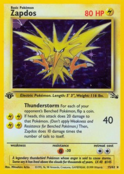 Carte Pokémon: Zapdos