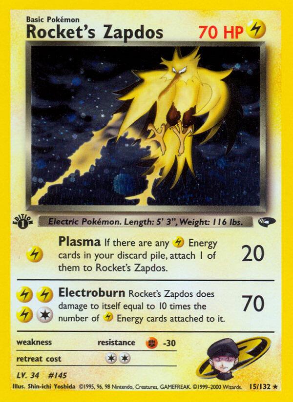 Carte Pokémon: Rocket's Zapdos [Électhor de Rocket]