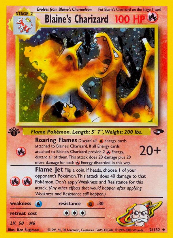 Carte Pokémon: Blaine's Charizard [Dracaufeu d'Auguste]