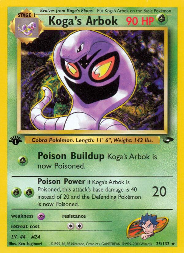 Carte Pokémon: Koga's Arbok [Arbok de Koga]