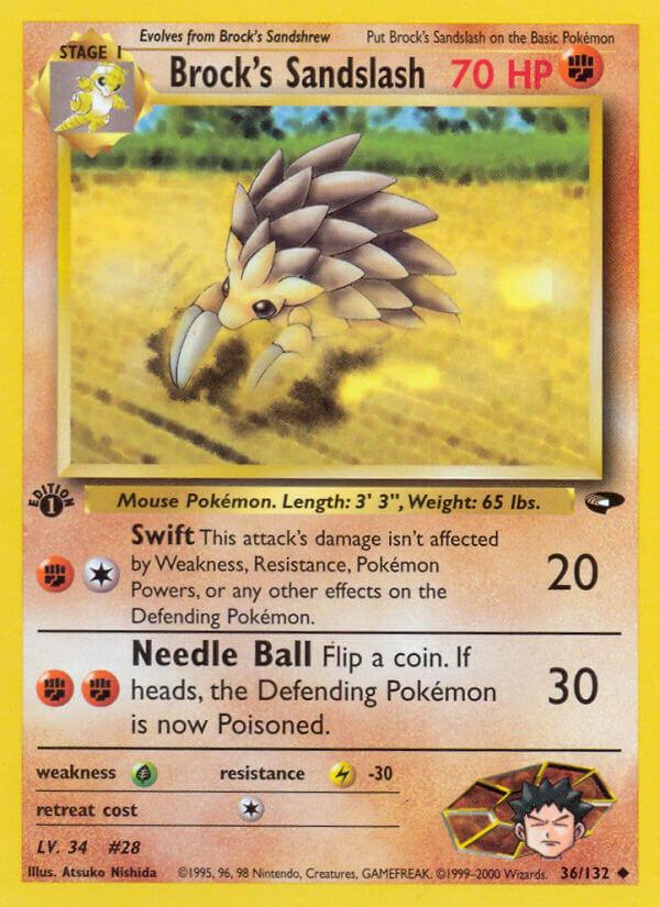 Carte Pokémon: Brock's Sandslash [Sablaireau de Pierre]