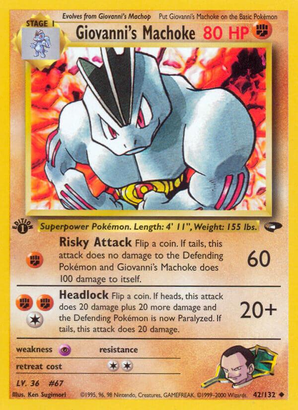 Carte Pokémon: Giovanni's Machoke [Machopeur de Giovanni]