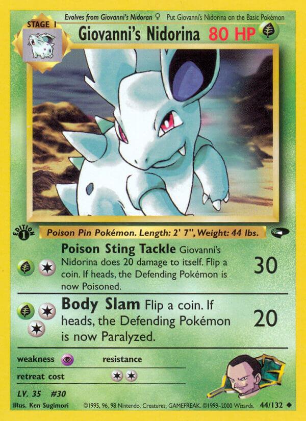 Carte Pokémon: Giovanni's Nidorina [Nidorina de Giovanni]