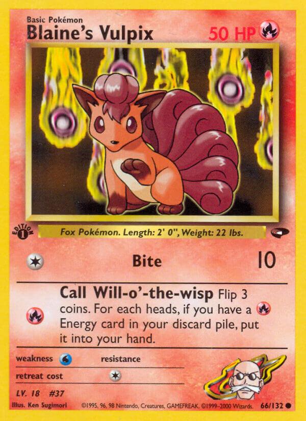 Carte Pokémon: Blaine's Vulpix [Goupix d'Auguste]