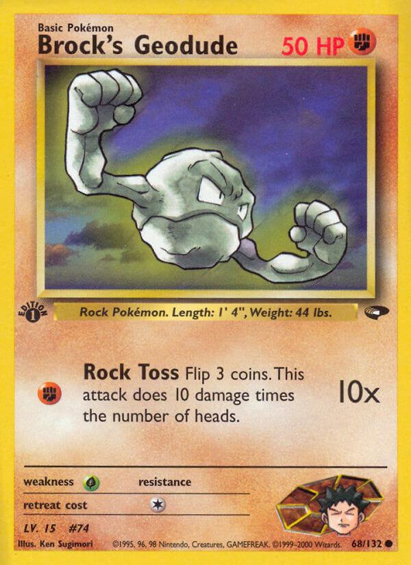 Carte Pokémon: Brock's Geodude [Racaillou de Pierre]