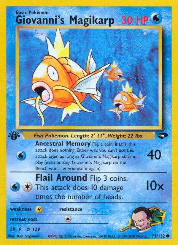 Carte Pokémon: Giovanni's Magikarp [Magicarpe de Giovanni]