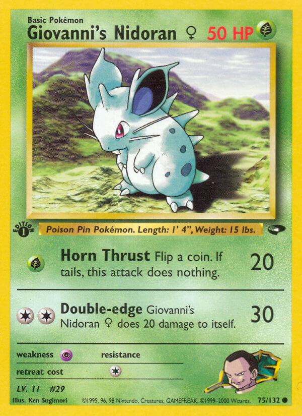 Carte Pokémon: Giovanni's Nidoran♀ [Nidoran♀ de Giovanni]