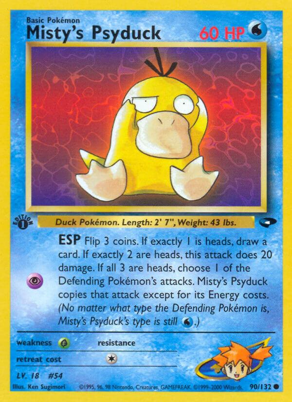 Carte Pokémon: Misty's Psyduck [Psykokwak d'Ondine]