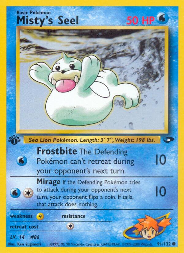 Carte Pokémon: Misty's Seel [Otaria d'Ondine]