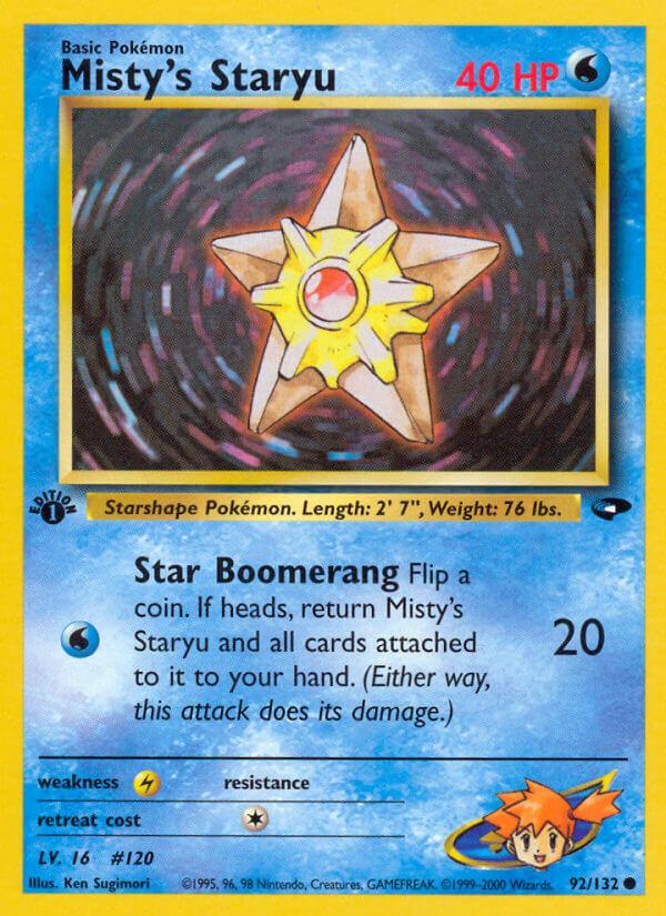 Carte Pokémon: Misty's Staryu [Stari d'Ondine]