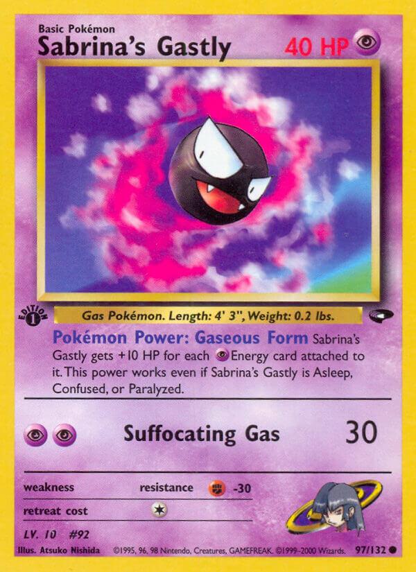 Carte Pokémon: Sabrina's Gastly [Fantominus de Morgane]