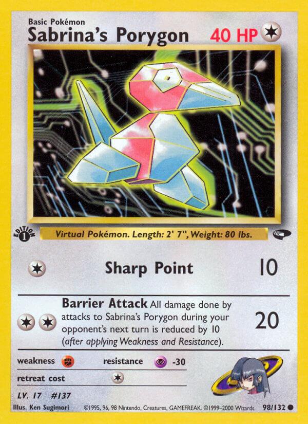 Carte Pokémon: Sabrina's Porygon [Porygon de Morgane]