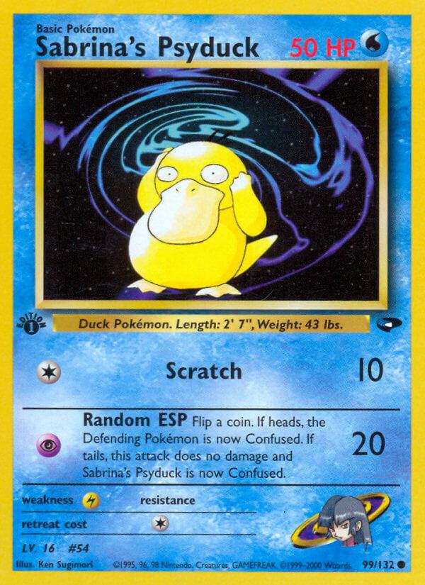 Carte Pokémon: Sabrina's Psyduck [Psykokwak de Morgane]