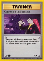 Carte Pokémon: Dernier Recours