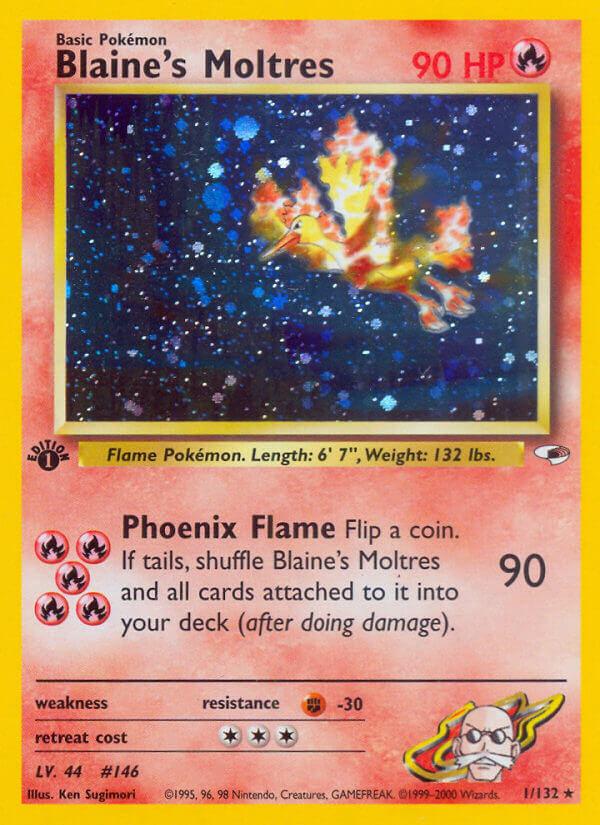 Carte Pokémon: Blaine's Moltres [Sulfura d'Auguste]