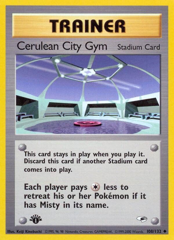 Carte Pokémon: Cerulean City Gym [Arène D'Azuria]